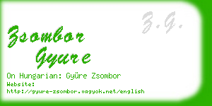 zsombor gyure business card